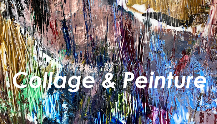 Stage de peinture Collages |  Cours de peinture Paris |  Stages de Peinture Paris |  Atelier Isabelle Melchiori Paris